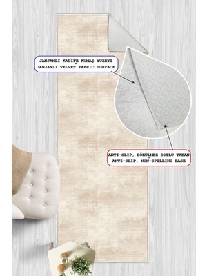 Modern Dijital Baskılı Kaymaz Taban Yıkanabilir Dekoratif Yolluk Halı