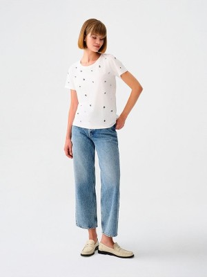 Loft Vintage Straight Kadın Jean Pantolon LF2037910 Lıght Wash