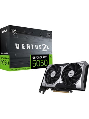 Msı VGA Geforce Rtx 5050 8g Ventus 2x Oc RTX5050 8gb Gddr6 128B DX12 Pcıe 5.0 X16 (3xdp 1xhdmı)