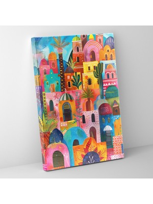 Popcas Frida Kahlo Tarzı Duvar Dekorasyonu - Ev Dekorasyonu Kanvas Tablo Duvar Dekorasyonu