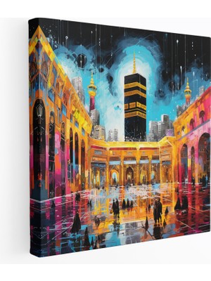 Popcas Kaabe Kanvas Tablo - Duvar Dekorasyonu Ev Dekorasyonu