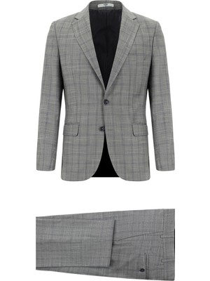 Kiğılı 6 Drop Regular Fit Standart Kesim Ekose Takım Elbise