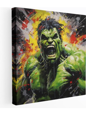 Popcas Marvel Hulk Kanvas Tablo - Duvar Sanatı Hulk