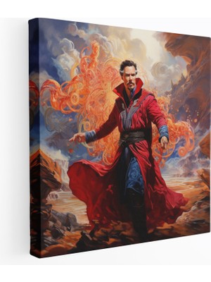 Popcas Marvel Kanvas Tablo - Sanat Doktor Strange Duvar Dekorasyonu