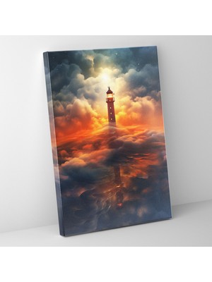 Popcas Fener Tablosu - Duvar Dekorasyonu - Kanvas Tablo