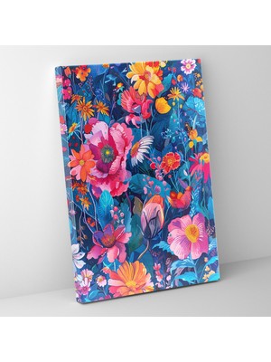 Popcas Mannerizm Çiçekli Kanvas Tablo - Duvar Sanatı Ev Dekorasyonu