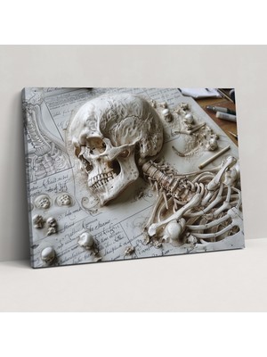 Popcas Rönesans Anatomik Çizimler Duvar Sanatı - Leonardo Da Vinci Kanvas Tablo Ev Dekorasyonu