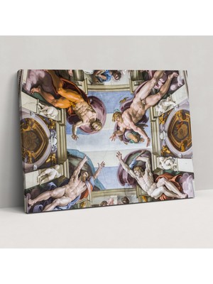 Popcas Michelangelo Duvar Dekoru - Kanvas Tablo Sanatı