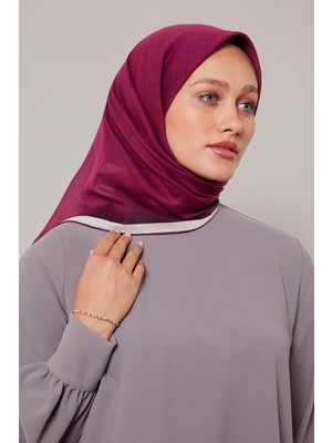 Menekşe Batik Desen Pamuk Eşarp