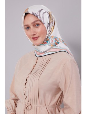 Bebe Mavisi Twill Ipek Eşarp Lunera Koleksiyonu