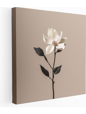 Popcas Minimalist Manolya Kanvas Tablo - Manolya Minimalist Tasarım Duvar Dekorasyonu