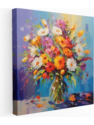 Popcas Renkli Buket Kanvas Tablo