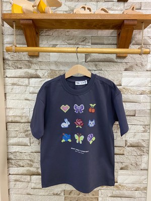 Ays Bebe Aysbebe Nakış Desenli Kız Çocuk Tişört