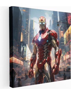 Popcas Fütüristik Marvel Şehir Manzaralı Kanvas Tablo