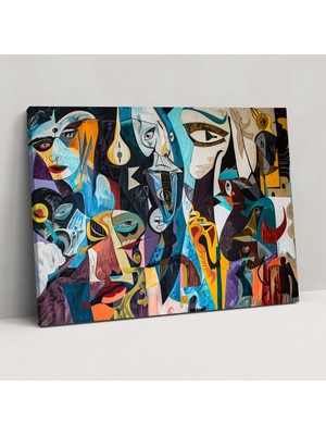 Popcas Pablo Picasso Mitolojik Kanvas Tablo - Pablo Picasso Kanvas Duvar Sanatı
