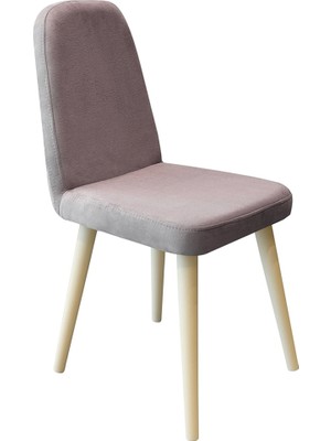 Rabi Mobilya Miora Mini Sandalye Krem Gri 2'li Set