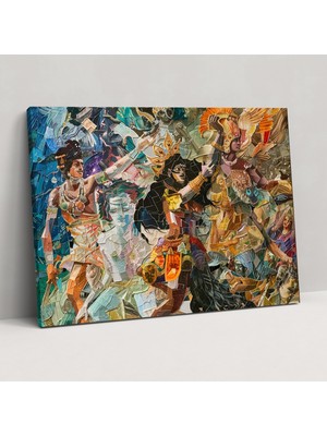 Popcas Efsaneler Duvar Dekorasyonu - Efsaneler Kanvas Tablo Sanatı