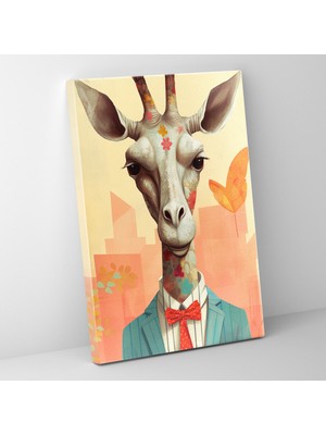 Popcas Pablo Picasso Tarzı Duvar Dekorasyonu - Kanvas Tablo Duvar Sanatı Capcanlı Hayvan Illüstrasyonları