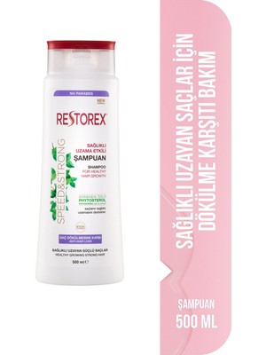 Restorex Saç Dökülmesine Karşı Sarmaşık Özlü Şampuan - Saç Uzatıcı Etki, 500 ml, Bitkisel Formül, Paraben İçermeyen