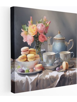 Popcas Pastel Duvar Dekorasyonu - Natürmort Kanvas Tablo - Pastel Kanvas Duvar Sanatı Ev Dekorasyonu