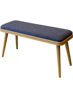 Rabi Mobilya Miora Mini Bench Karina Meşe Lacivert