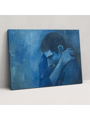 Popcas Pablo Picasso Mavi Dönem Duvar Dekorasyonu - Kanvas Tablo Duvar Dekorasyonu