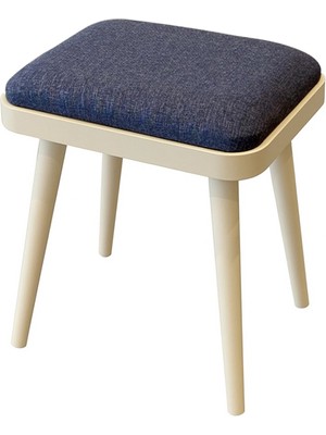 Rabi Mobilya Miora Mini Ikili Tabure Krem Lacivert