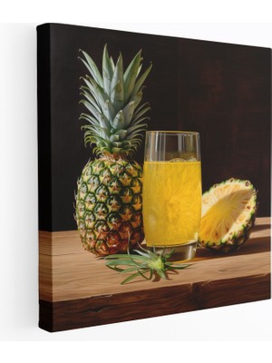 Popcas Ananas Tablosu - Sofistike Tasarım Kanvas Duvar Sanatı
