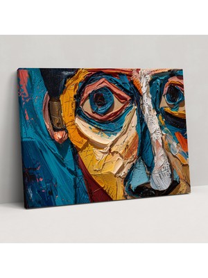 Popcas Modern Picasso Duvar Sanatı - Pablo Picasso Ev Dekorasyonu Kanvas Tablo Dokulu Sanat