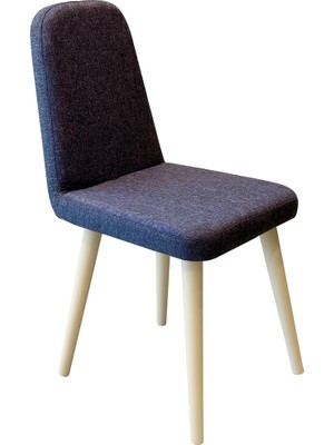 Rabi Mobilya Miora Mini Sandalye Krem Lacivert 2'li Set