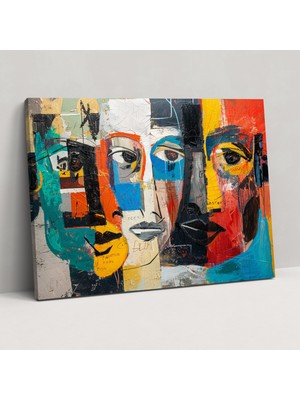 Popcas Pablo Picasso Cesur Fırça Darbeleri Duvar Dekorasyonu - Pablo Picasso Duvar Sanatı Kanvas Tablo