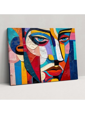 Popcas Pablo Picasso Kibrist Portre Duvar Dekorasyonu - Kanvas Ev Dekorasyonu