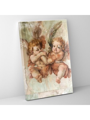 Popcas Raffaello Sanzio Melek Duvar Dekorasyonu - Ev Dekorasyonu Duvar Dekorasyonu Kanvas Tablo