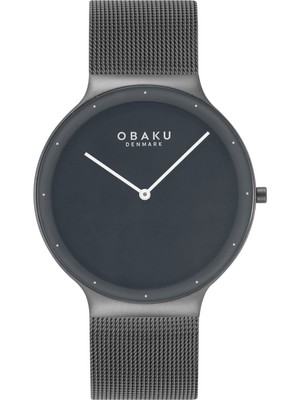 Obaku Denmark V307GXUUMU Quartz Hasır Siyah 40 mm Erkek Kol Saati