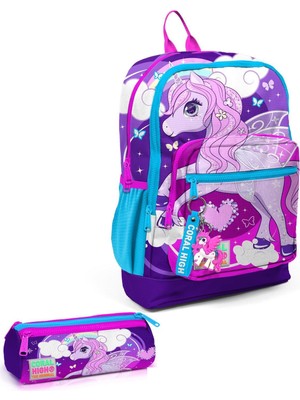 Coral High Kids Mor Pembe Unicorn Desenli 2’li Okul Çanta Seti SET0123708