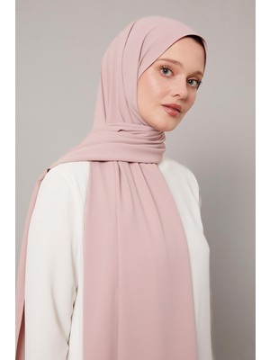 Pembe Düz Trend Şal