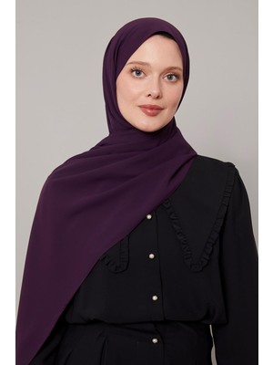 Mürdüm Düz Trend Şal