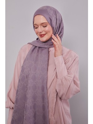 Lila Tuğra Desen Grazia Şal