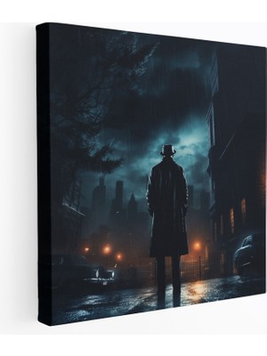 Popcas Pulp Fiction Duvar Sanatı - Kanvas Tablo Duvar Dekorasyonu Sokak Lambası