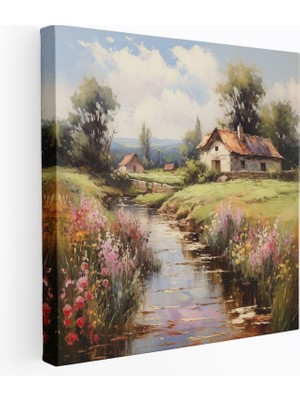 Popcas Dünyanın En Güzel Manzaraları - Kırsal Manzara Kanvas Tablosu - Duvar Dekorasyonu Duvar Sanatı Nostalji