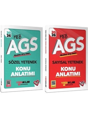 Yediiklim 2026 Meb-Ags Sözel + Sayısal Yetenek Konu 2 Li Set