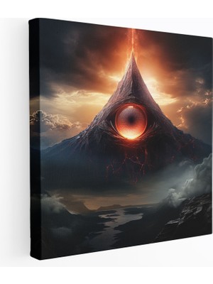 Popcas Yüzüklerin Efendisi Kanvas Tablo - Sauron'un Gözü - Duvar Sanatı