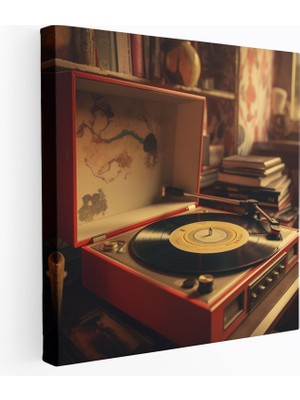 Popcas Retro Tarzı Plakçalar Duvar Dekoru - Nostaljik Vintage Tasarım