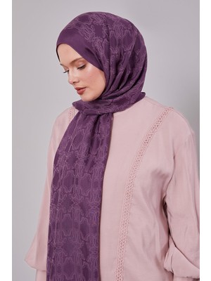 Mor Tuğra Desen Grazia Şal
