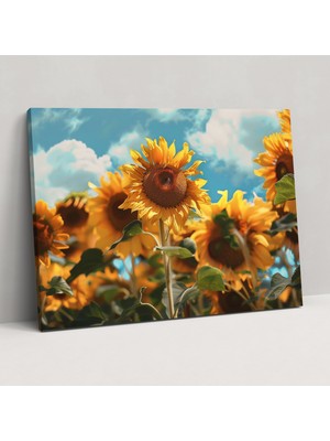 Popcas Güneş Çiçekleri Duvar Sanatı - Vincent Van Gogh Kanvas Tablo Ev Dekorasyonu