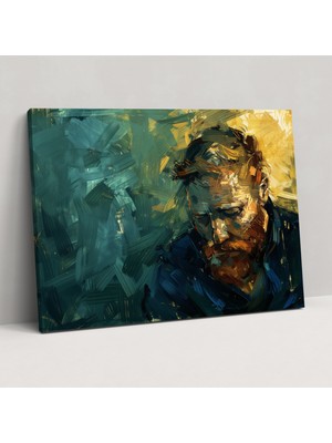 Popcas Vincent Van Gogh Kendi Portresi Duvar Sanatı - Kanvas Tablo Duvar Dekorasyonu