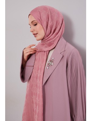 Pembe Tuğra Desen Grazia Şal
