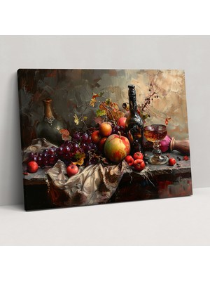 Popcas Rembrandt Natürmort Kanvas Tablo - Duvar Dekorasyonu Ev Dekorasyonu