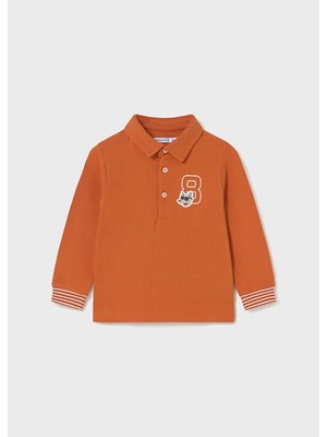 Mayoral Erkek Çocuk Polo Yaka Uzun Kol Tshırt - Mayoral  - Turuncu - 2 Yaş - 2101-TURUNCU-2 Yaş