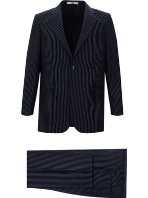 Kiğılı 4 Drop Relaxed Fit Rahat Kesim Çizgili Takım Elbise